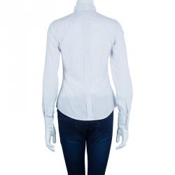 Pre Owned D&G Cotton Striped Button Down Shirt S