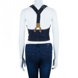 D and G Denim Halterneck Top M