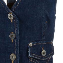 D and G Denim Halterneck Top M