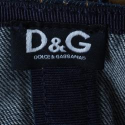 D and G Denim Halterneck Top M