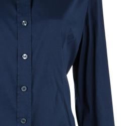 Pre Owned D&G Navy Cotton Button Down Shirt M