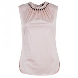 Pre Owned D and G Pale Blush Pink Sleeveless Top S