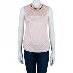 Pre Owned D and G Pale Blush Pink Sleeveless Top S