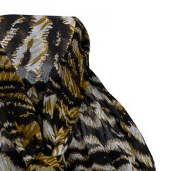 Pre Owned D&G Animal Print Halter Top M