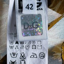 Pre Owned D&G Animal Print Halter Top M