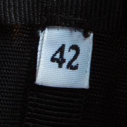 Pre Owned D&G Yellow Polka-dot Ruched Dress M