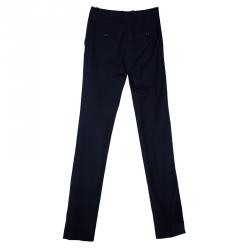 Pre Owned D&G Navy Wool Pants XS
