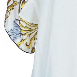 D&G Scarf Print Silk Top L