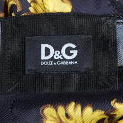 D&G Scarf Print Silk Top L