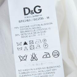 D&G Scarf Print Silk Top L