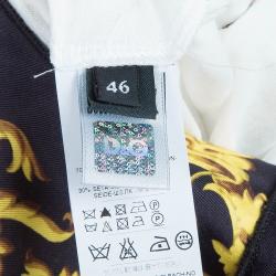 D&G Scarf Print Silk Top L