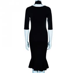 Pre Owned D&G Black Halter Neck Cut-out Detail Dress S