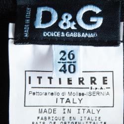 Pre Owned D&G Black Halter Neck Cut-out Detail Dress S