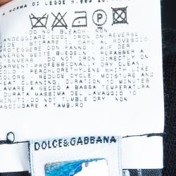 Pre Owned D&G Black Halter Neck Cut-out Detail Dress S