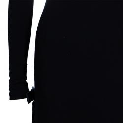 D and G Black Cotton and Lace Dress S