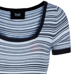 Pre Owned D and G Monochrome Knit Dress S