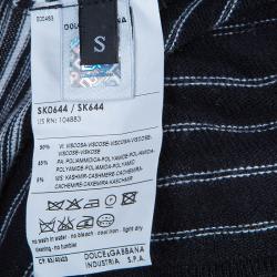 Pre Owned D and G Monochrome Knit Dress S