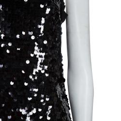 D&G Black Sequin Top L