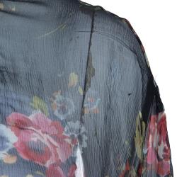 Pre Owned D and G Floral Silk Chiffon Maxi Dress M