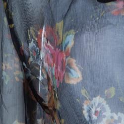 Pre Owned D and G Floral Silk Chiffon Maxi Dress M