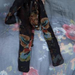 Pre Owned D and G Floral Silk Chiffon Maxi Dress M