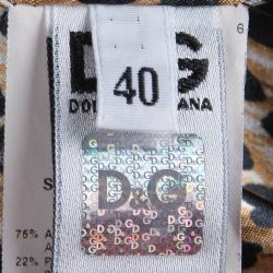 مملوكة مسبقًا D & G Black Satin Sleeveless Dress S