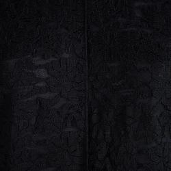 Pre Owned D&G Black Lace Scoop Back Detail Sleeveless  Dress L