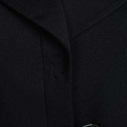 Pre Owned D&G Black Button Detail Notched Collar Blazer S
