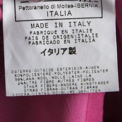 Pre Owned D&G Black Button Detail Notched Collar Blazer S