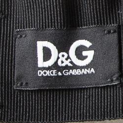 Pre Owned D & G Off White Silk Ruffle Detail Smocked Off Shoulder Maxi Dress M