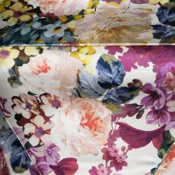 Pre Owned D and G Multicolor Floral Printed Silk Sleeveless Dress S