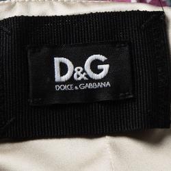 Pre Owned D and G Multicolor Floral Printed Silk Sleeveless Dress S