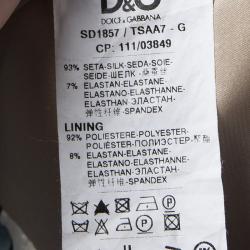 Pre Owned D and G Multicolor Floral Printed Silk Sleeveless Dress S