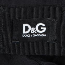 Pre Owned D&G Black Cotton Ruffle and Pintuck Yoke Detail Long Sleeve Shirt S
