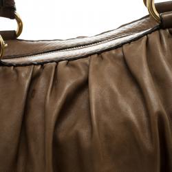 Pre Owned D&G Brown Leather Regina Satchel 