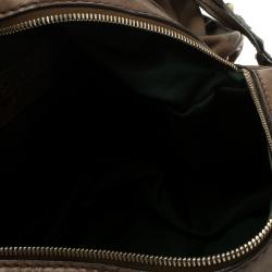 Pre Owned D&G Brown Leather Regina Satchel 