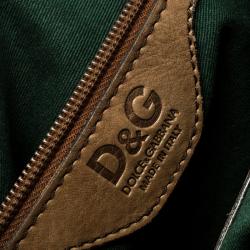 Pre Owned D&G Brown Leather Regina Satchel 
