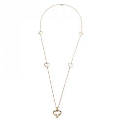 De Beers Heart in Rose Diamond Rose Gold Sautoir Necklace