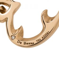 De Beers Heart in Rose Diamond Rose Gold Sautoir Necklace