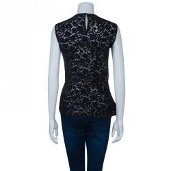 Derek Lam Black Lace Top L