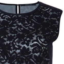 Derek Lam Black Lace Top L