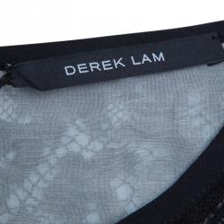 Derek Lam Black Lace Top L