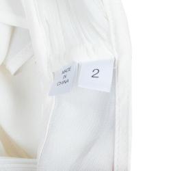 10 Crosby Derek Lam White High-Low Hem Sleeveless Top S