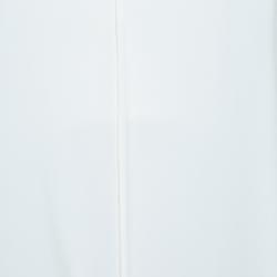 10 Crosby Derek Lam White and Black High-Low Hem Sleeveless Top M