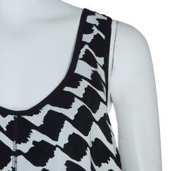 10 Crosby Derek Lam Monochrome Crossover Strap Sleeveless Top M
