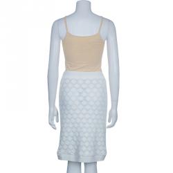 Derek Lam White Crochet Skirt S