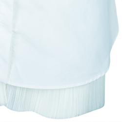 Derek Lam White Sleeveless Cotton Shirt L