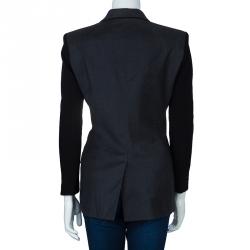 Derek Lam Contrast Sleeve Wool Jacket M