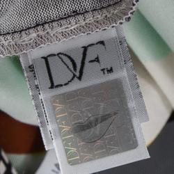 Pre Owned Diane Von Furstenberg Multicolor Printed Silk Long Sleeve Rose Long Dress M