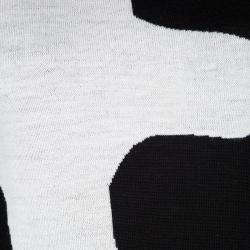 Pre Owned Diane Von Furstenberg Monochrome Wool Daphne Sweater M